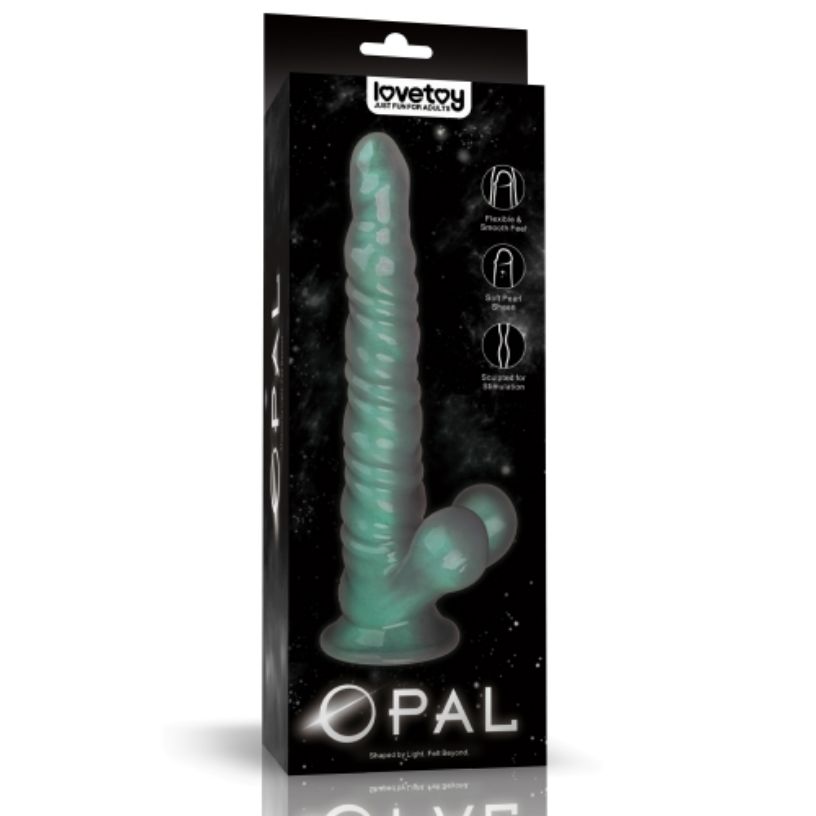 LV111032 11" Opal Pearl Sheen Dildo