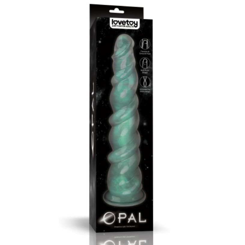 LV111033 11.5" Opal Pearl Sheen Dildo