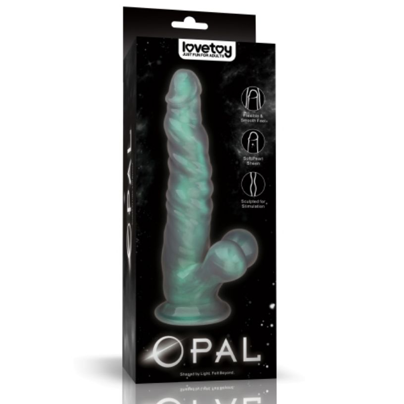 LV111031 10" Opal Pearl Sheen Dildo