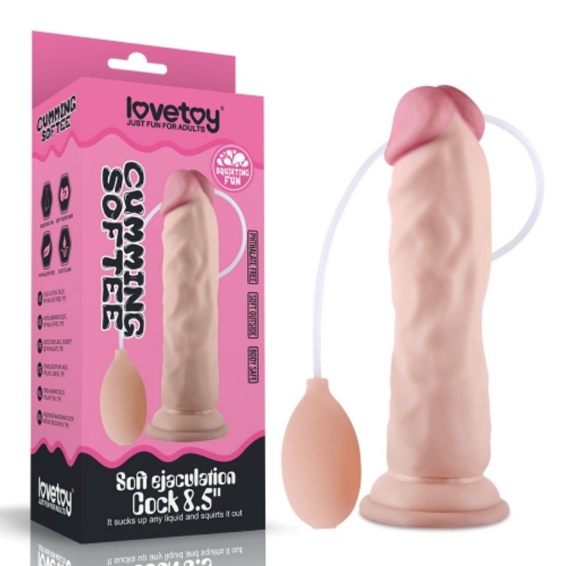 LV316001 8.5" Soft Ejaculation DIldo