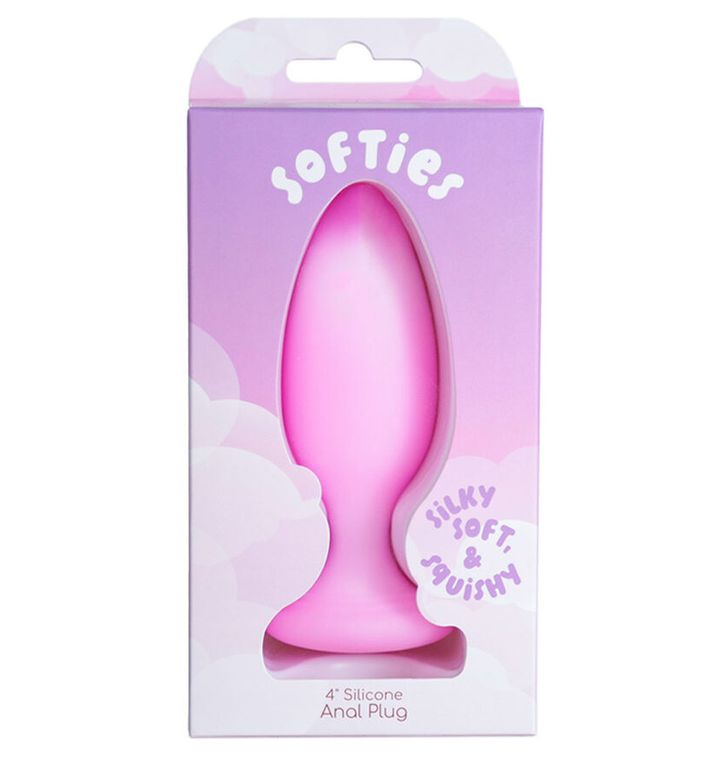 BM38716 Softies Butt Plug 4" Pink