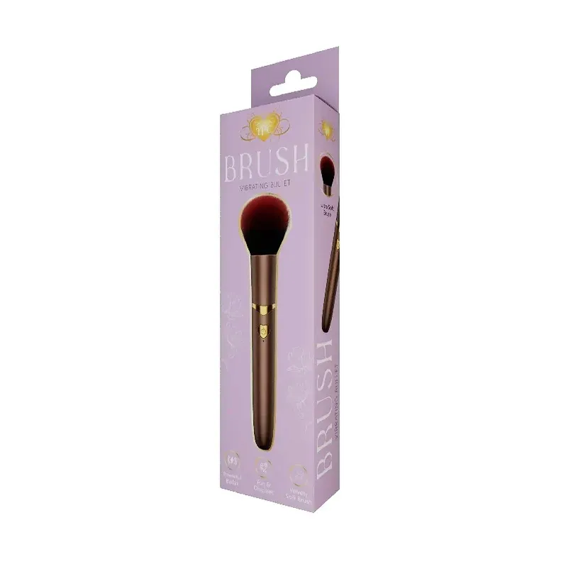 TPC1026 Vibrating Brush Bullet Gold