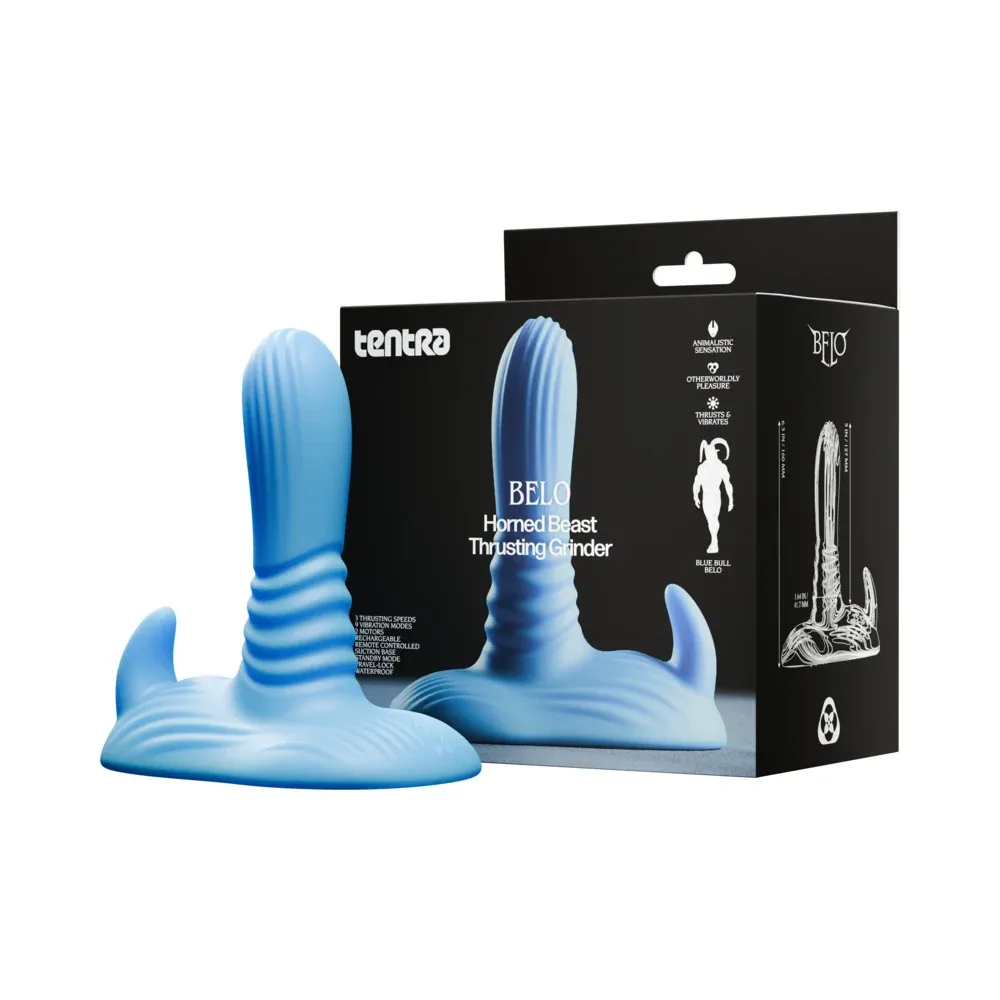98629 Horned Beast Thrusting Grinder Blue