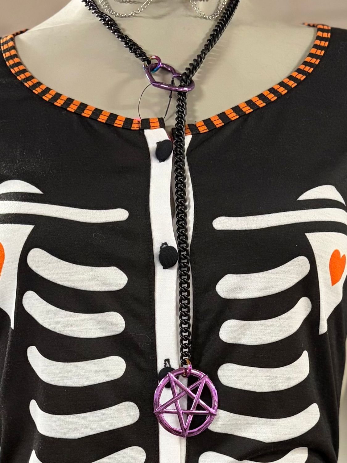 Slip Chain Purple Pentagram
