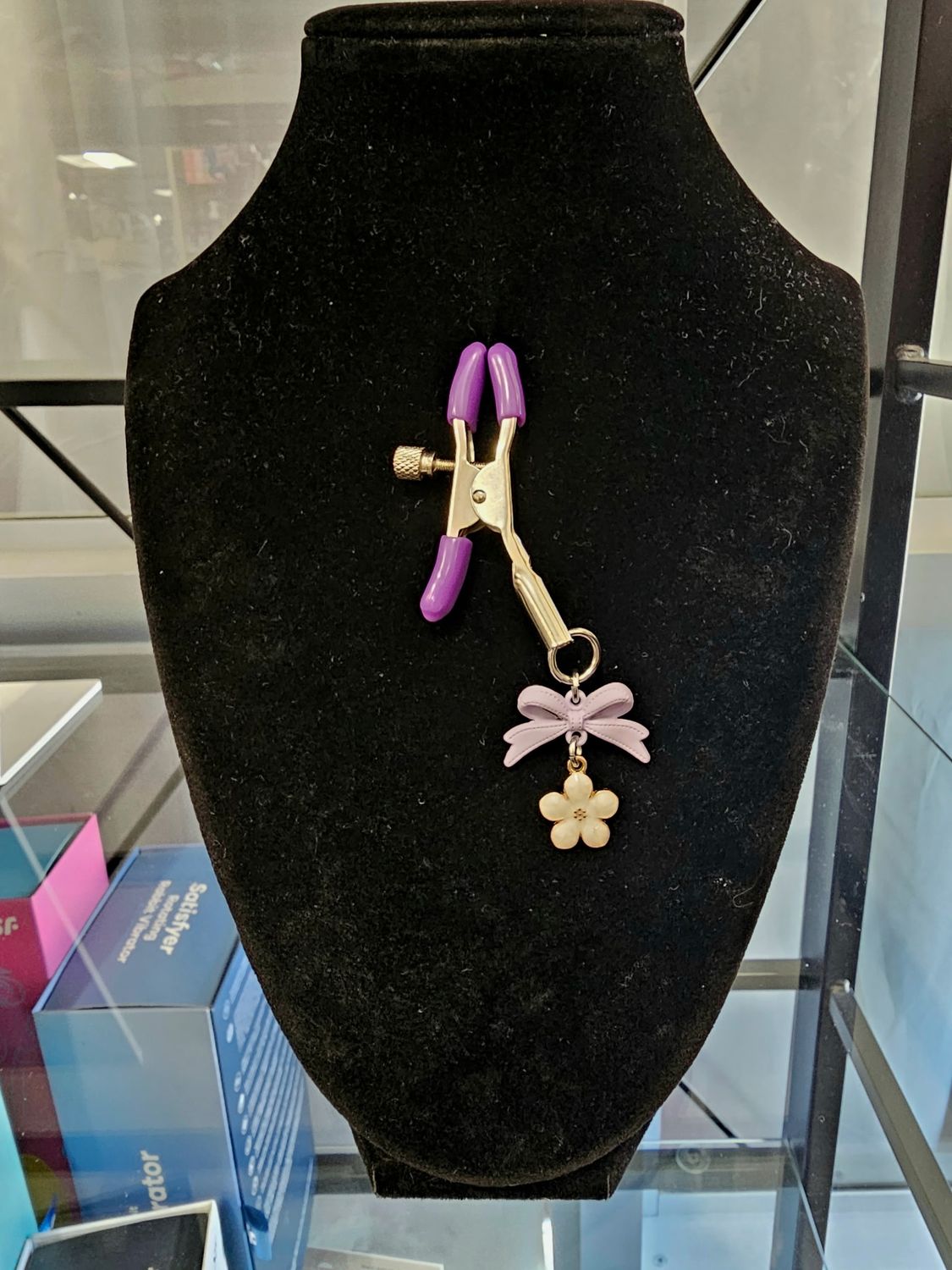 Purple Floral Clamps
