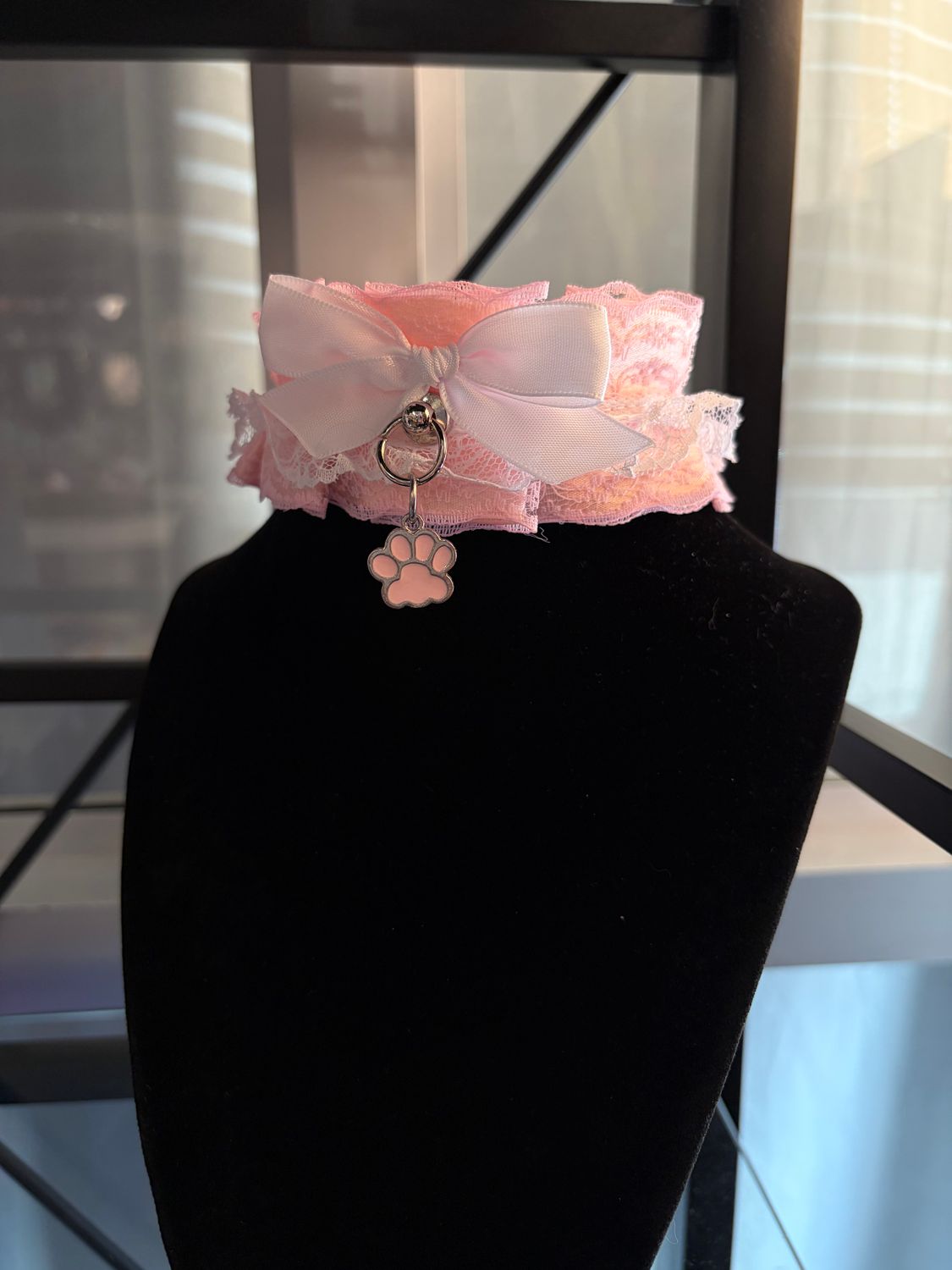 Pink Paw Collar
