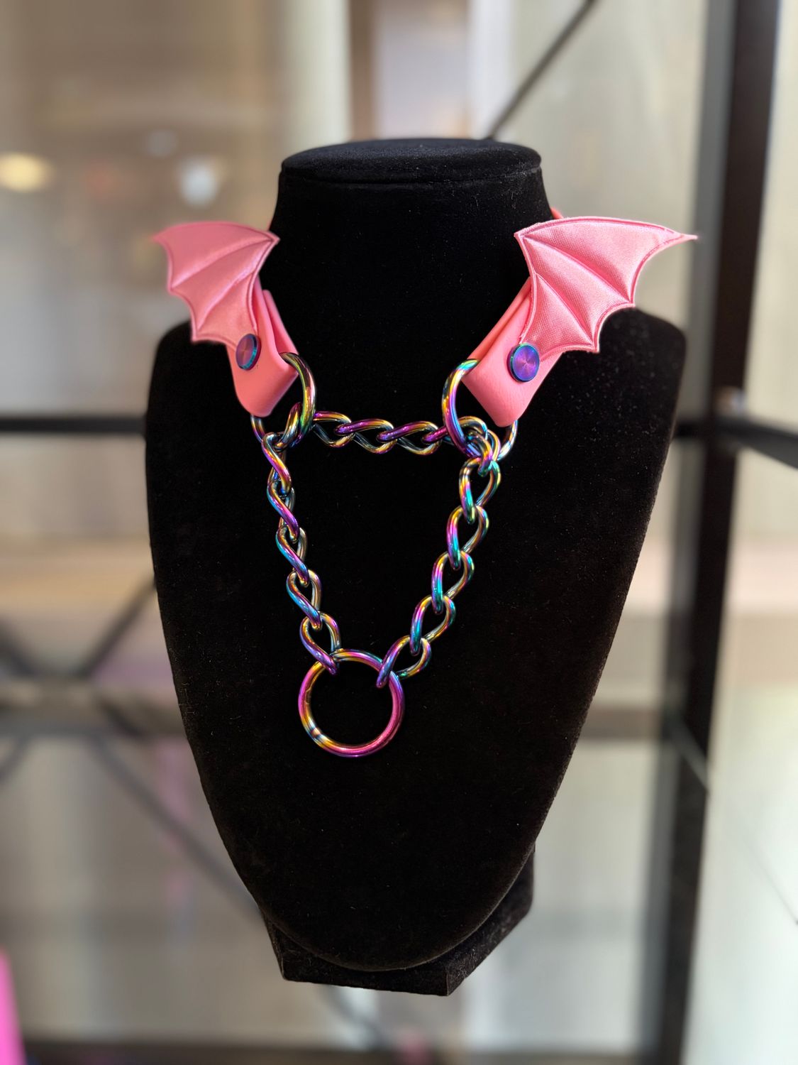 Pink Dragon Biothane Martingale