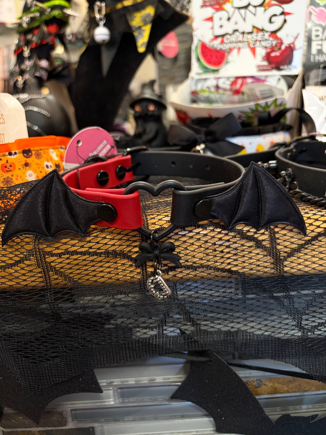 Bat/Fangs Biothane Collar