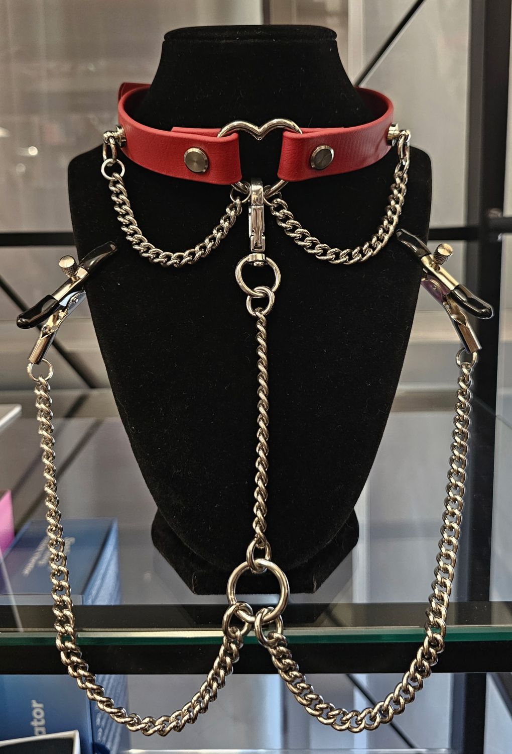 Red Clamp Biothane Collar