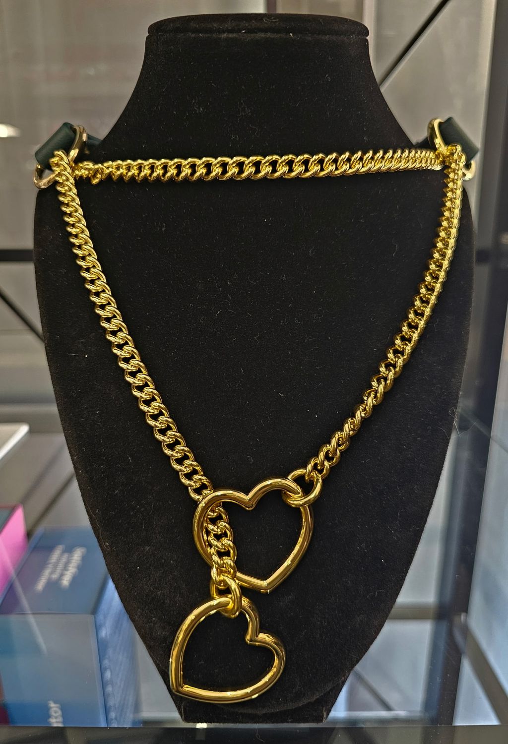Green/Gold Biothane Mart/Slip Chain