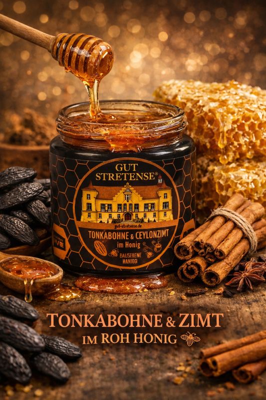 ✨ Tonkabohne & Zimt im ROH HONIG von Gut Stretense    130 Gramm
