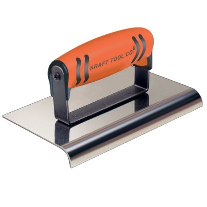6&quot; x 6&quot; 1/8&quot;R Stainless Steel Cement Edger