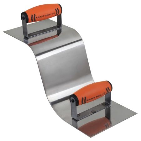 Stainless Steel Curb &amp; Gutter Tool, 2&quot;R Curb, 3&quot;R Gutter with ProForm® Handle