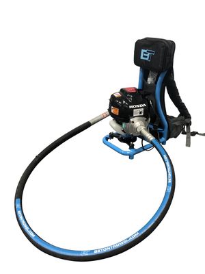 Beton (38mm-1.5" Diameter) Vibrator Head with (3mm-10'ft) Flex Shaft Hose