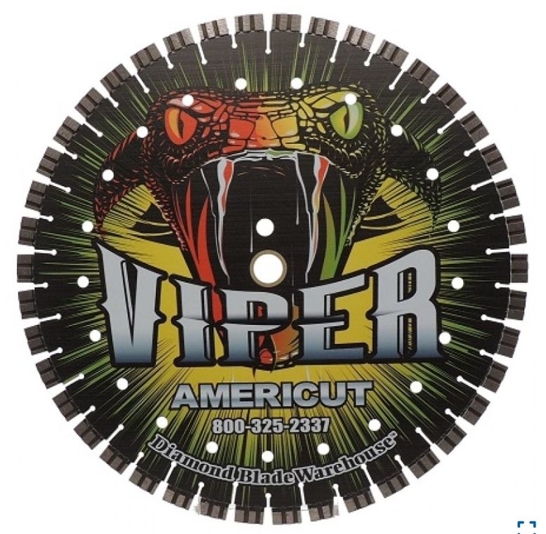 14&quot; x .125 x 1&quot; Viper Seg/Turbo Wet Cut Blade