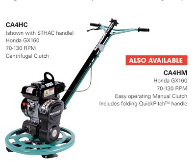 MultiQuip 24" Walk Behind Edger Trowel w/GX160 CA4HC