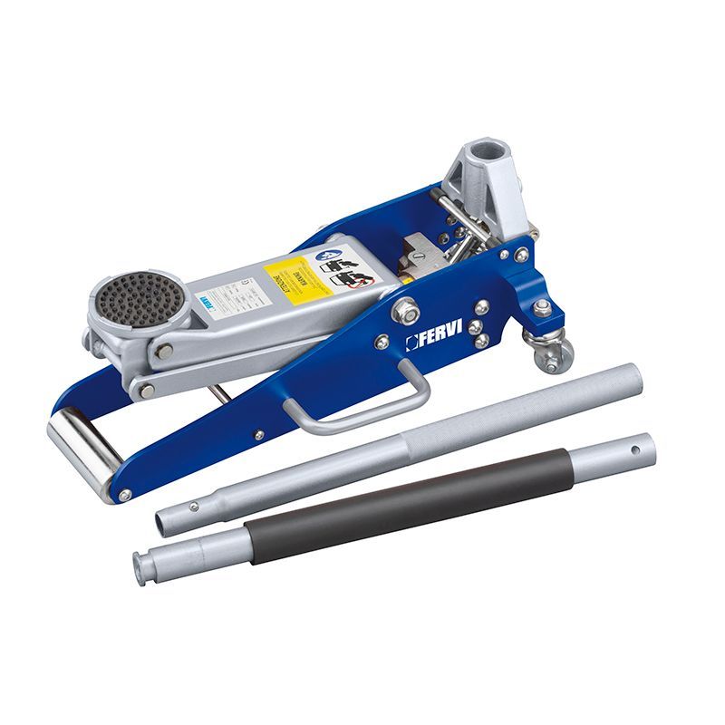 CRIC A CARRELLO IN ALLUMINIO ACCIAIO 1.5 TON.