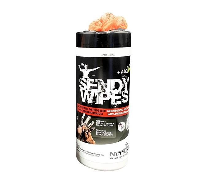 Salviette umidificate Sendy Wipes - tubo 40 pezzi - Nettuno