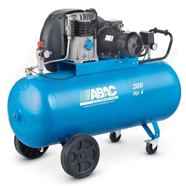 COMPRESSORE ABAC EXTENSIVE A39B CT4- 4Hp, 10bar, 200lt serbatoio -400v/50Hz/3fasi