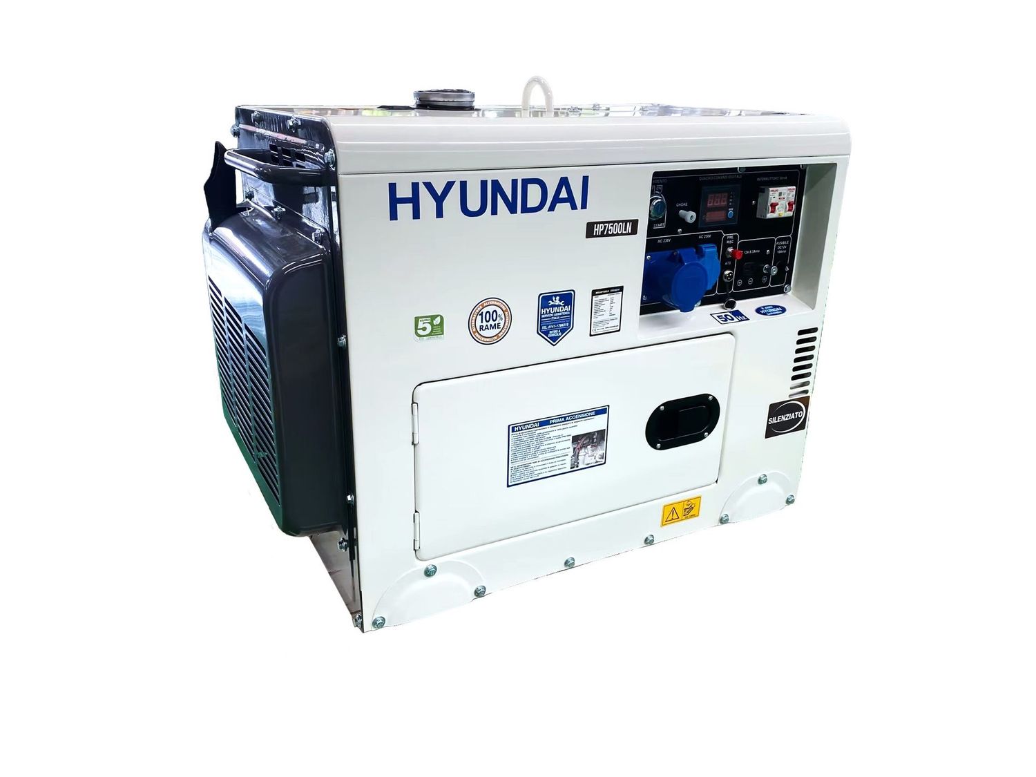 GENERATORE HYUNDAI DIESEL 6KW 456CC SILENZIATO