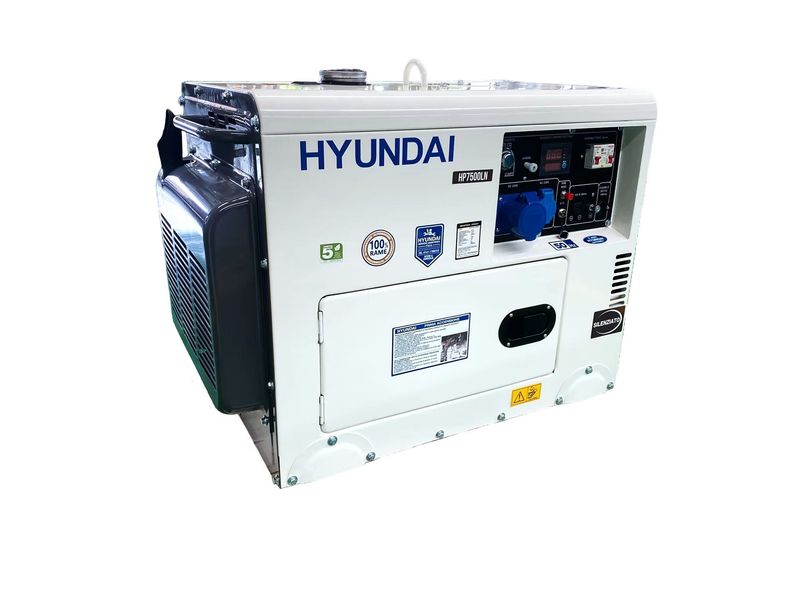 GENERATORE HYUNDAI DIESEL 6KW 456CC SILENZIATO