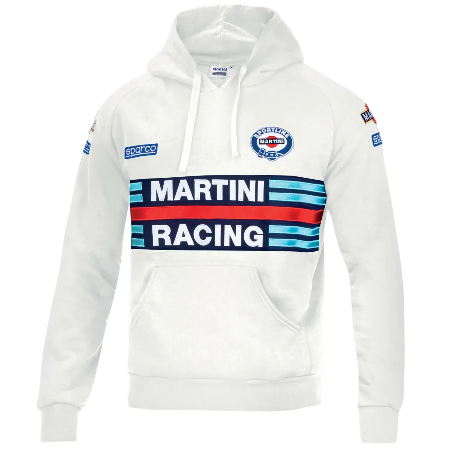 FELPA CAPPUCCIO HOODIE MARTINI RACING- BIANCA