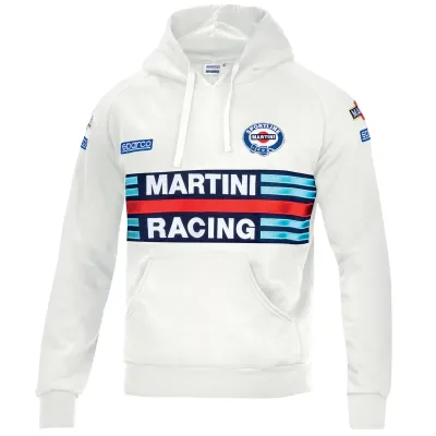 FELPA CAPPUCCIO HOODIE MARTINI RACING- BIANCA