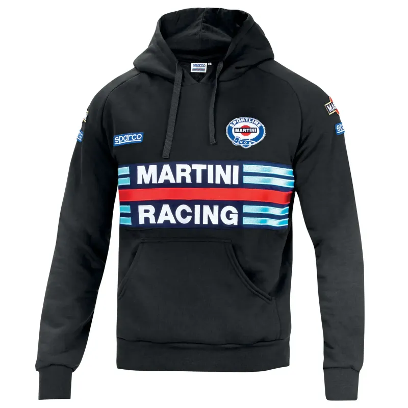 FELPA HOODIE MARTINI RACING NERA