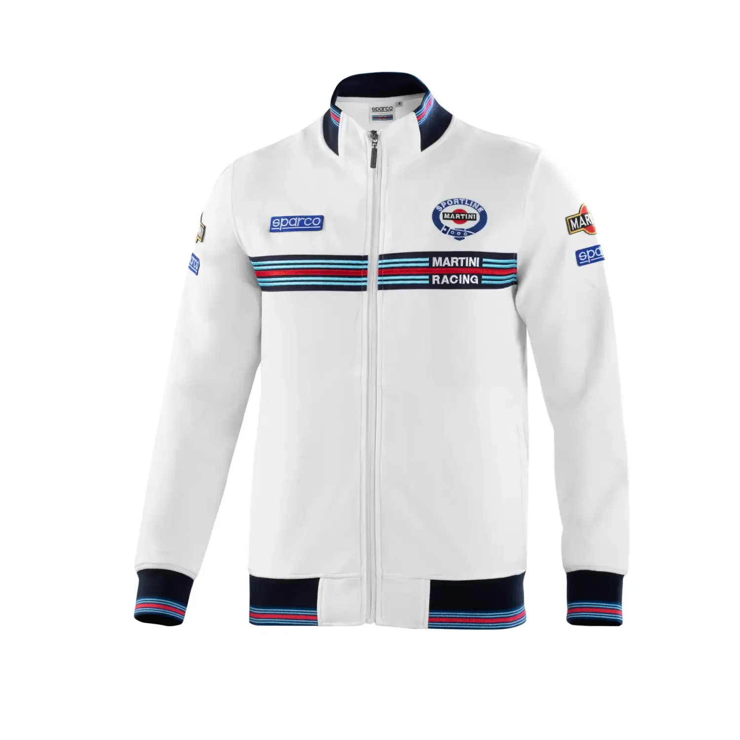 FELPA FULL ZIP MARTINI RACING - BIANCA