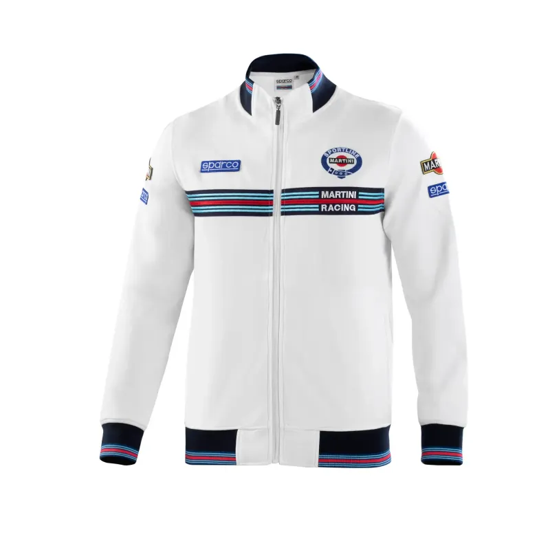 FELPA FULL ZIP MARTINI RACING - BIANCA