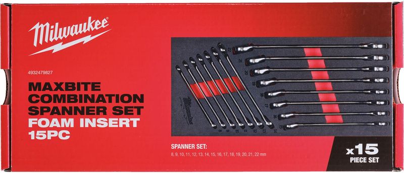 Set di chiavi combinate MAX BITE™ in modulo morbido MILWAUKEE