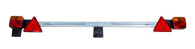 BARRA REGOLABILE PORTAFANALI 2100mm ÷ 1400 mm CON FANALI POSTERIORE 12 V