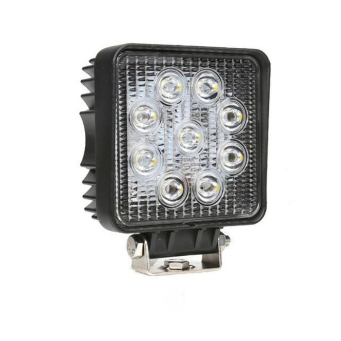 FARO DA LAVORO A LED 110X110mm,  10-36V 27W 2025LM CLASSE 5 9 LED