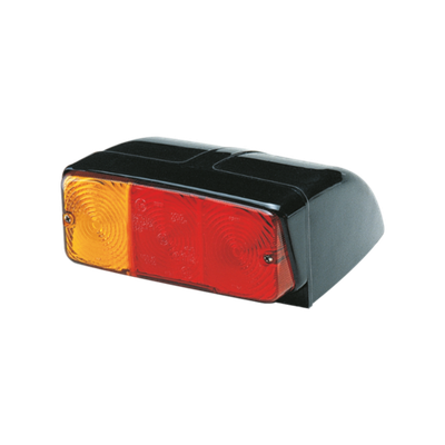 FANALE POSTERIORE 3 LUCI SX CON BASE INCLINATA -AMA160x136x85 mm