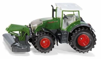 MODELLINO TRATTORE FENDT 942,CON FALCIATRICE FRONTALE SIKU 2000
