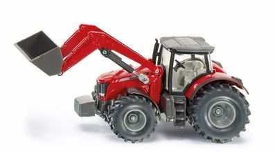 MODELLINO 1985 SIKU, TRATTORE MASSEY FERGUSON CON CARICATRICE FRONTALE