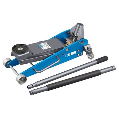 CRIC A CARRELLO IN ALLUMINIO ACCIAIO 2.5TON. FERVI