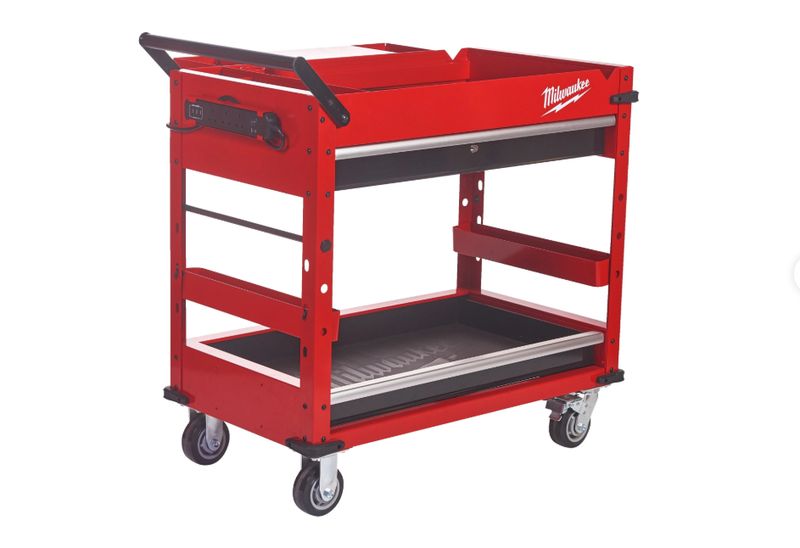 CARRELLO PORTAUTENSILI A DUE RIPIANI MILWAUKEE CARRELLO PORTAUTENSILI A DUE RIPIANI MILWAUKEE