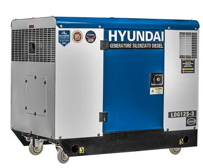 GENERATORE DI CORRENTE 11KW DIESEL TRIFASE 954CC FULL POWER- HYUNDAI