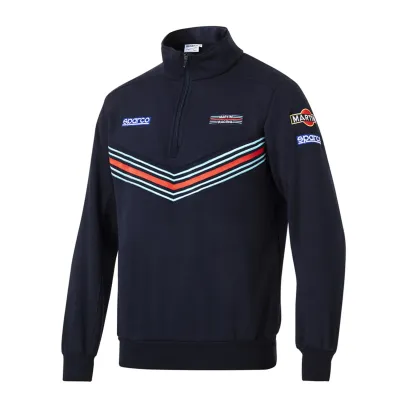 FELPA FULL ZIP MARTINI RACING BLU- SPARCO FELPA FULL ZIP MARTINI RACING BLU- SPARCO
