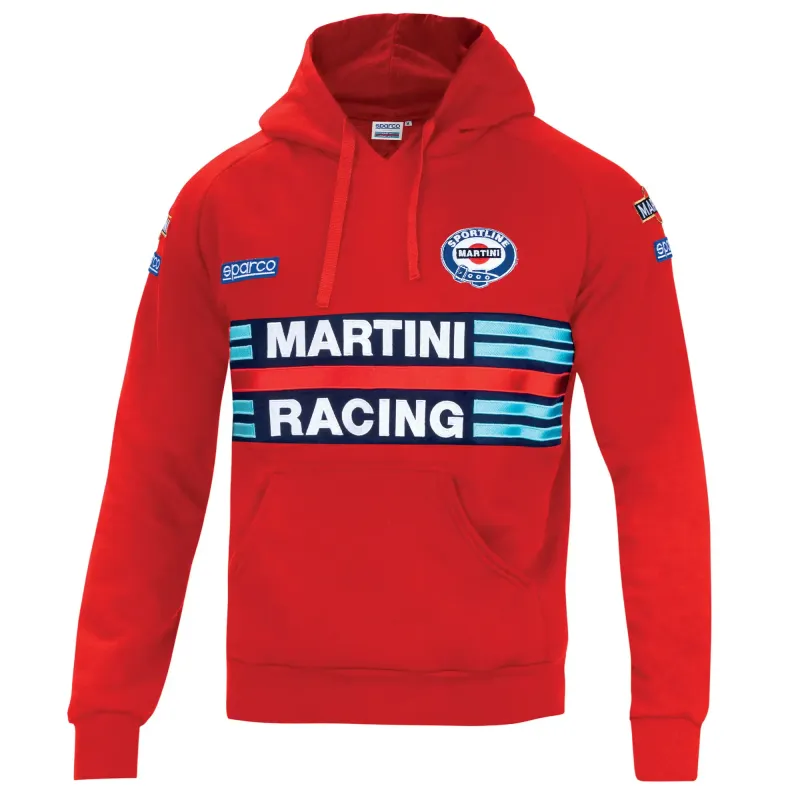 FELPA HOODIE MARTINI RACING ROSSA- SPARCO