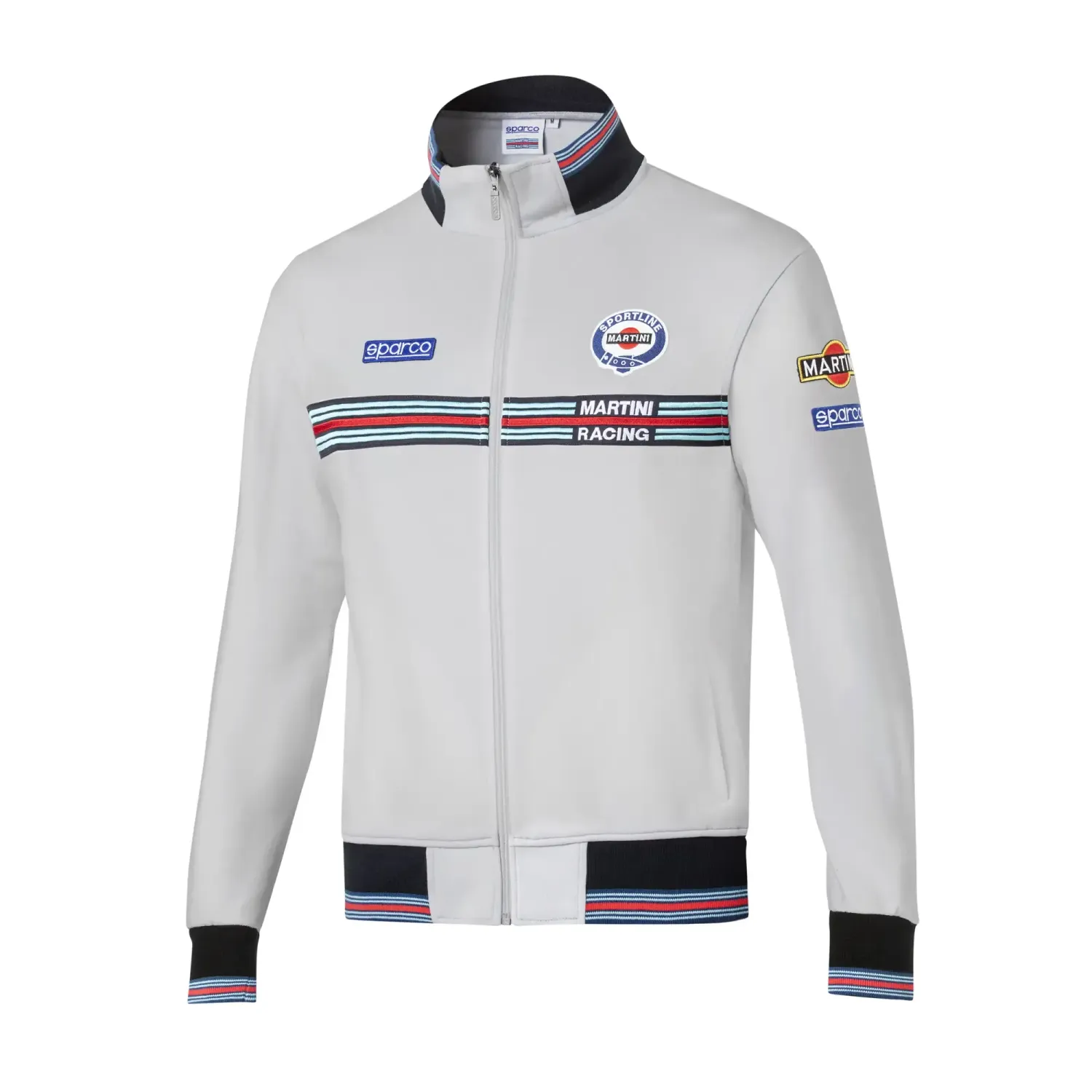 FELPA FULL ZIP MARTINI RACING GRIGIA- SPARCO FELPA FULL ZIP MARTINI RACING GRIGIA- SPARCO
