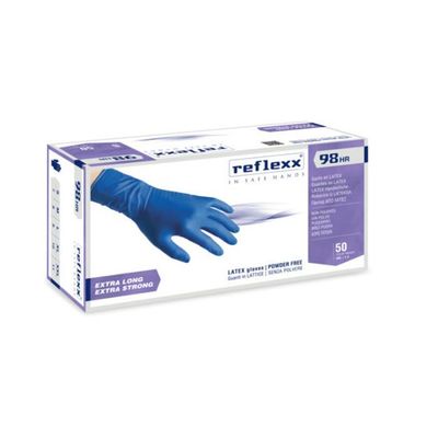 GUANTI IN LATTICE HIGH RISK BLU SENZA POLVERE-REFLEX R98
