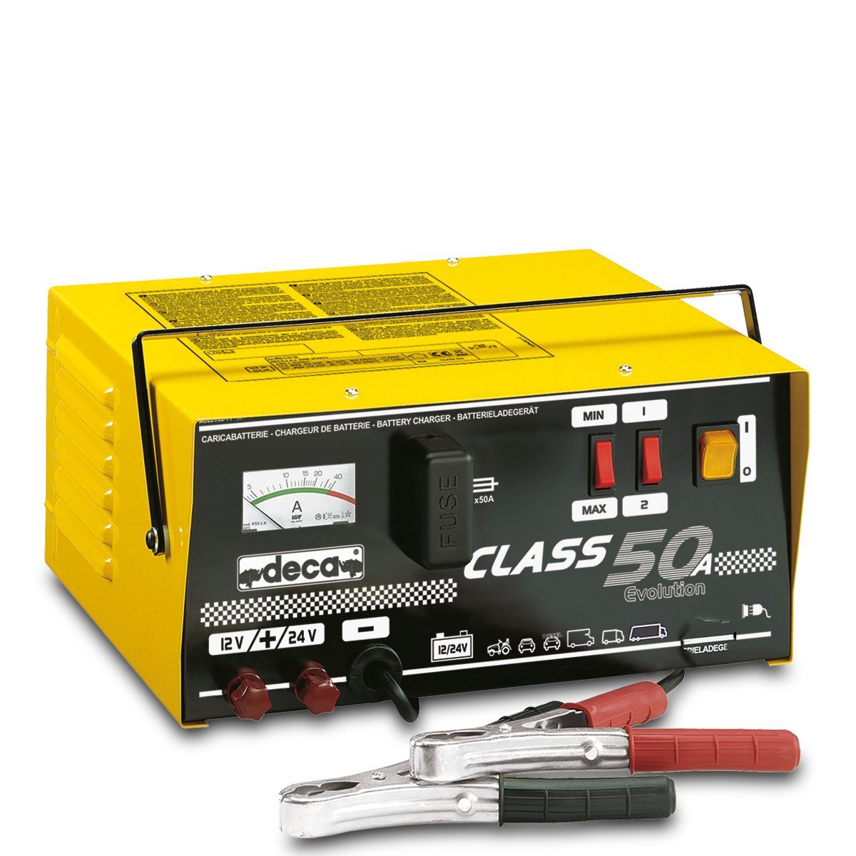 CARICABATTERIA AUTO- MANTENITORE DECA CLASS 50A 230V CARICABATTERIA AUTO- MANTENITORE DECA CLASS 50A 230V