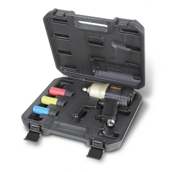 CASSETTA CON AVVITATORE REVERSIBILE IN MATERIALE COMPOSITO FORNITO CON 3 BUSSOLE MACCHINA 1020Nm - BETA CASSETTA CON AVVITATORE REVERSIBILE IN MATERIALE COMPOSITO FORNITO CON 3 BUSSOLE MACCHINA 1020Nm - BETA