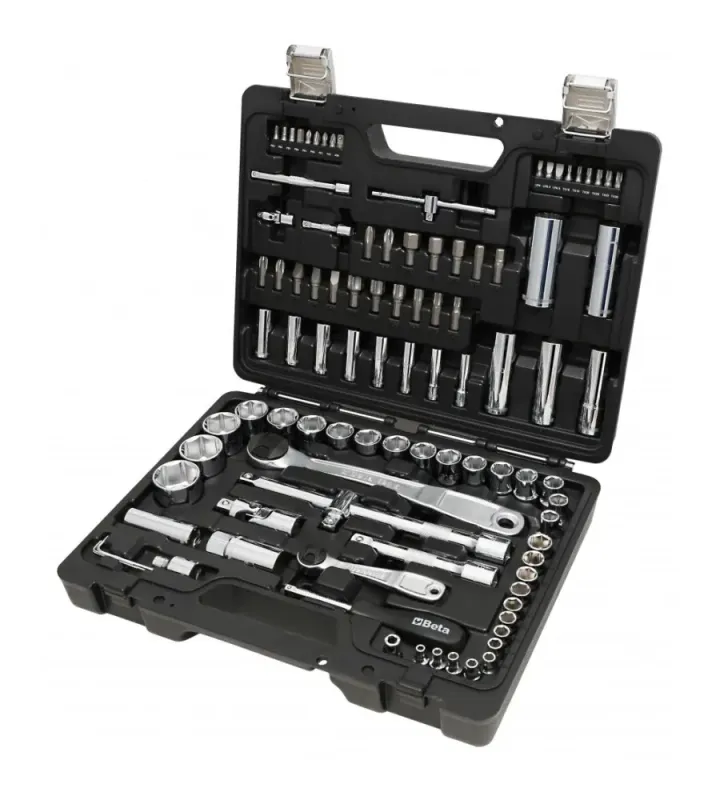 CASSETTA DI 45 CHIAVI A BUSSOLA ESAGONALI , 35 INSERTI PER AVVITATORI, 4 CHIAVI MASCHIO ESAGONALI PIEGATE E 14 ACCESSORI IN CASSETTA DI PLASTICA - BETA CASSETTA DI 45 CHIAVI A BUSSOLA ESAGONALI , 35 INSERTI PER AVVITATORI, 4 CHIAVI MASCHIO ESAGONALI PIEGATE E 14 ACCESSORI IN CASSETTA DI PLASTICA - BETA