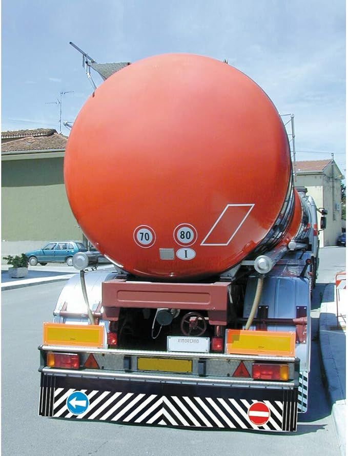 COPPIA PARASPRUZZO RILIEVO LUNGHI MIS. 120X37 STRISCE+SEGNALI CON ATTACCHI-LAMPA