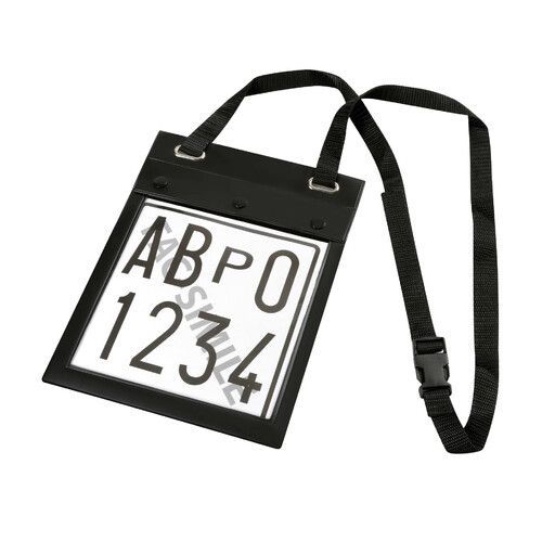 PORTA TARGA PROVA CON DOPPIA TASCA- LAMPA PORTA TARGA PROVA CON DOPPIA TASCA- LAMPA