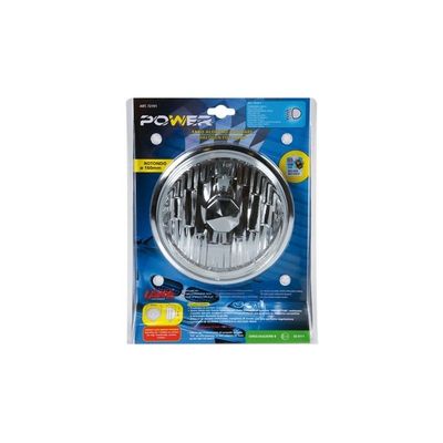 FARO BIANCO IN ACCIAIO CON FENDINEBBIA POWER- LAMPA