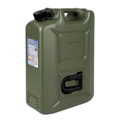 TANICA CARBURANTE IN POLIETILENE MODELLO MILITARE IN PLASTICA- 20L-LAMPA